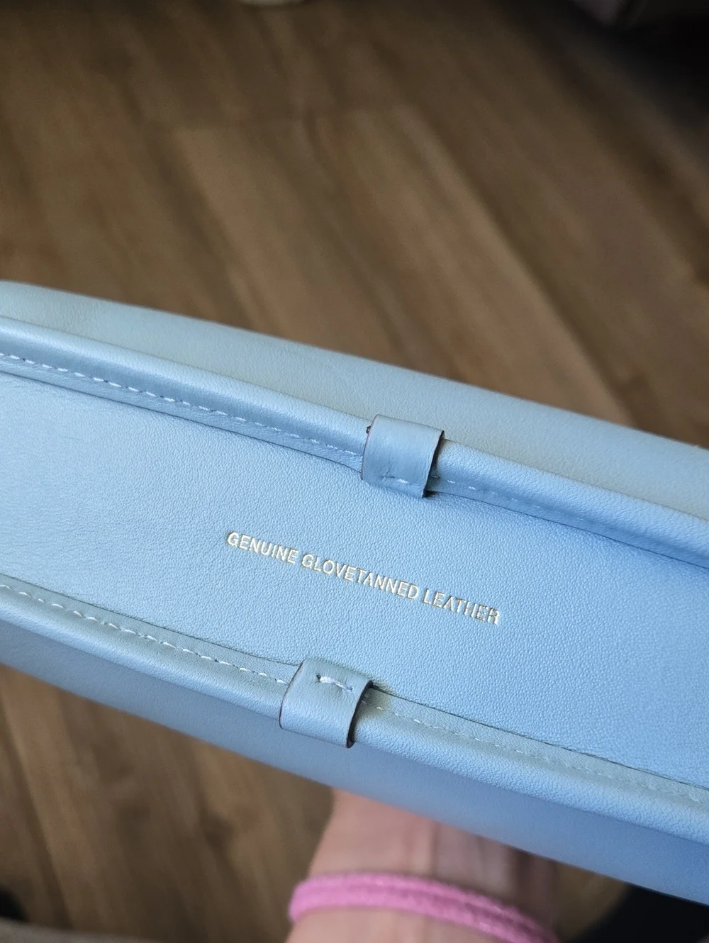 Coach Light Blue Curve Zip Shoulder Bag